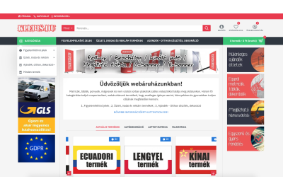 OpenCart redesign a klebis.hu webáruház számára OpenCart redesign a klebis.hu webáruház számára