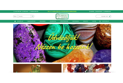 OpenCart rendszer frissítés és felújítás a Kristálycentrum webshop számára OpenCart rendszer frissítés és felújítás a Kristálycentrum webshop számára