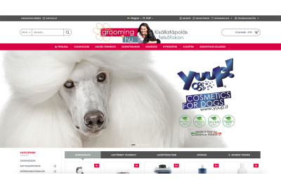 OpenCart webáruház felújítás a Kutyakozmetikai webáruház részére OpenCart webáruház felújítás a Kutyakozmetikai webáruház részére