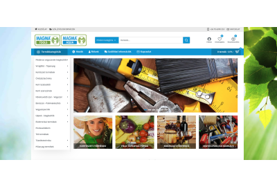 OpenCart rendszer frissítés és felújítás a Magma Tools webáruház számára OpenCart rendszer frissítés és felújítás a Magma Tools webáruház számára