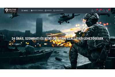 OpenCart 2.0 webáruház felújítás a Militariatrend webáruház számára OpenCart 2.0 webáruház felújítás a Militariatrend webáruház számára