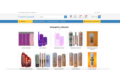 OpenCart rendszer frissítés és felújítás a Templomi Gyertyák webáruház számára OpenCart rendszer frissítés és felújítás a Templomi Gyertyák webáruház számára