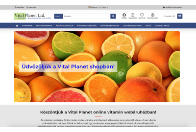 OpenCart 1.5-ös webáruház felújítása a Vitalplanet vállalkozás számára OpenCart 1.5-ös webáruház felújítása a Vitalplanet vállalkozás számára