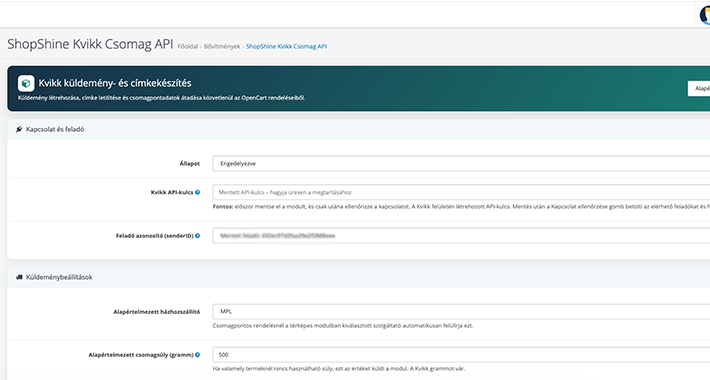 Kvikk Pro térképes csomagpont és címkenyomtató modul – OpenCart 3-hoz Kvikk Pro térképes csomagpont és címkenyomtató modul – OpenCart 3-hoz