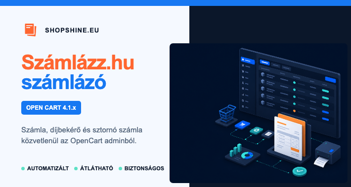 szamlazz.hu invoicing extension for OpenCart 4 stores szamlazz.hu invoicing extension for OpenCart 4 stores